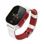 FA23 Two Way Voice Calling Touch Screen Waterproof Anti-Lost Smart GPS Watch for Kids – White/Red