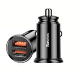BASEUS Car Charger Dual QC3.0 30W QC3.0/QC2.0/SCP/PE+/AFC – Black