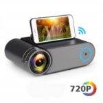 YG421 Mini LED 720P Projector Portable Wireless WiFi Multi Screen Video Beamer – US Plug