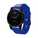 Stylish Silicone Sport Watch Band with Black Buckle for Garmin Fenix 5S Plus – Baby Blue