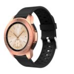 Dual-colors Silicone Smart Watch Replacement Band for Samsung Galaxy Watch 42mm – All Black