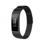 Adjustable Stainless Steel Milanese Watch Bracelet Smart Watch Band Watchband Strap for Huawei Honor Band 3 / Band 3 Pro TER-B09 TER-B29 – Black