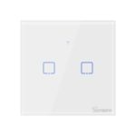 SONOFF T0EU2C-TX 86 WiFi Smart Wall Switch APP Remote Control for Alexa Google Home EU Plug – 2 Gang