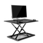 UPERGO Laptop Desk Stand Mount Holder Tray with Adjustable Support Base – Black