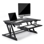 UPERGO Laptop Desk Stand Foldable Mount Holder Tray Lifting Table Stand – Black