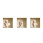 3Pcs/Pack PVC White Vase Murals 3D Removable Magic Wall Art Sticker Decals