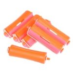 6 Pieces Curler Perms Hairdressing Styling Tools Salon Cold Wave Rods Hair Roller with Rubber Band for Girls Women Hair DIY – #8 / Random Color