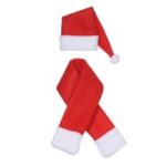 Christmas Wine Bottle Cover X’mas Champagne Gift Wrap Clothes Christmas Party Decoration – Hat and Scraf