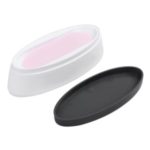 French Nail Dip Container Dipping Powder Tray Molding Mould Finger Guide Nail Tool – White/Black