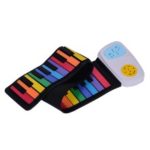 49 Keys Roll-Up Electronic Colorful Silicon Piano Keyboard Musical Education Toy Built-in Speaker for Children