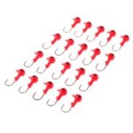20pcs Barbed JJig Head Fishing Hooks – 10g / Orange / M