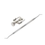 Ingrown Toenail Correction Tool Set Lifter Double Sided Nail Cleaner Nail Treatment Pedicure Tool – Silver
