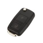 2 Buttons Remote Flip Folding Car Key Shell Case Replacement for VW Volkswagen Golf MK4 Bora