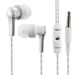 3.5mm Wired In-Ear Stereo Music Headphone Smart Phone Tablet PC Earpiece Earphone Cable – White