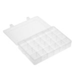 Adjustable Plastic Transparent Large 24 Grids Storage Containers for Bathroom Accessories Small Tools