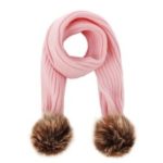 Winter Warm Knitted Scarf – Pink