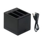 3-Channel Action Camera Battery Charger – Black