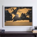 Interactive Vacation Poster World Travel Map Scratch Off Map – Size: S (42 x 30cm)