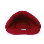 Lovely Soft Polar Bamboo Charcoal Fleece + Polyester Pet Mat – Wine Red / XS