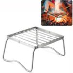Ultralight Folding Camping Charcoal BBQ Grill Stainless Steel Picnic Barbecue Stove Rack – L