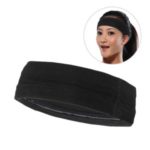 Anti-Slip Headband Moisture Absorption Sports Headband Hair Bands – Black