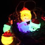 LED plug-in Santa Claus Shape Lamps Christmas Decoration Light String [1.5m, 10 Lights] – Color