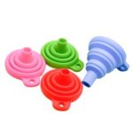5Pcs/Set Kitchen Home Mini Silicone Folding Telescopic Funnel