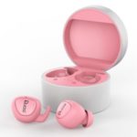 DY-18 True Wireless Stereo Earphone Realteck 5.0 Bluetooth Chipset TWS Earbuds Charging Box – Pink