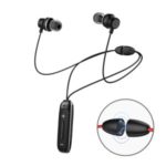 BT315 Sport Bluetooth Headset In-ear Wireless Earphone Stereo Magnetic Necklace Earpiece with Mic – Black