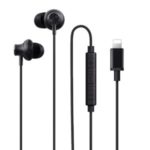 WiWU Earbuds 301 Wired Earphone In-Ear Corded Headset Stereo Control [MFi Certified] for iPhone/iPad/iPod – Black