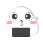 Onigiri Cartoon Soft Silicone Earphone Case with Anti-lost Rope for Apple AirPods with Wireless Charging Case (2019)/AirPods with Charging Case (2019) (2016)