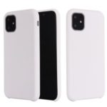 Soft Liquid Silicone Phone Shell Case for iPhone 11 6.1 inch (2019) – White