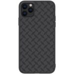 NILLKIN Synthetic Fiber Plaid Pattern PC TPU Hybrid Phone Cover for iPhone 11 Pro Max 6.5 inch (2019)