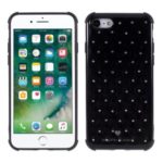 Rhinestone Decor TPU Shockproof Protective Phone Case for Apple iPhone 7/8 4.7 inch – Black