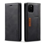 LC.IMEEKE Retro Style LC-001 Series Card Holder Leather Protective Phone Case for iPhone 11 Pro 5.8 inch – Black
