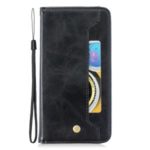 Crazy Horse Texture Stand Wallet Leather Phone Case with Card Slot for iPhone 11 6.1 inch – Black