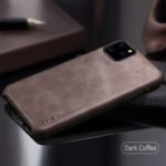 X-LEVEL Vintage Series Leather Coated PC Protective Case for iPhone 11 Pro Max 6.5 inch (2019) – Coffee
