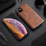 X-LEVEL Vintage Style PU Leather Coated TPU Mobile Phone Cover Shell for iPhone 11 6.1-inch – Brown