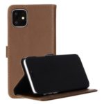 Crazy Horse Texture Retro Leather Flip Case for iPhone 11 6.1-inch – Brown