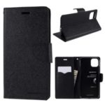 MERCURY GOOSPERY Fancy Diary Leather Wallet Mobile Phone Case for iPhone 11 Pro Max 6.5-inch – All Black