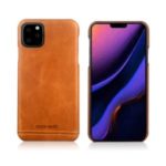 PIERRE CARDIN Genuine Leather Skin Phone Cover for Apple iPhone 11 Pro 5.8 inch – Brown