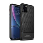 IPAKY Carbon Fiber Texture TPU Phone Casing for iPhone 11 Pro 5.8 inch (2019) – Black