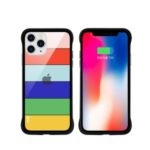NXE Rainbow Series Tempered Glass Back Phone Case for iPhone 11 Pro 5.8 inch – Yellow