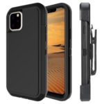 Drop-proof Plastic + TPU Hybrid Case for Apple iPhone 11 Pro 5.8 inch –  All Black