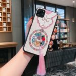 Flower Pattern Tassel Phone Cover for Apple iPhone 11 Pro Max 6.5 inch – Pink