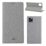 VILI DMX Cross Texture Leather Stand Case with Card Slot for iPhone 11 Pro Max 6.5 inch – Grey