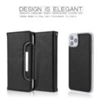 Litchi Texture Detachable Leather Cover Wallet Phone Case for iPhone 11 Pro 5.8 inch – Black