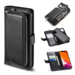 Magnetic Absorbed Wallet Leather Casing for iPhone 11 6.1 inch – Black