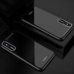 Laica Series TPU Edge PC Acrylic Back Stylish Phone Cover Case for iPhone XS/X 5.8 inch – Black