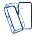 Magnetic Metal Frame + Tempered Glass Casing Shell for iPhone 11 6.1 inch – Blue